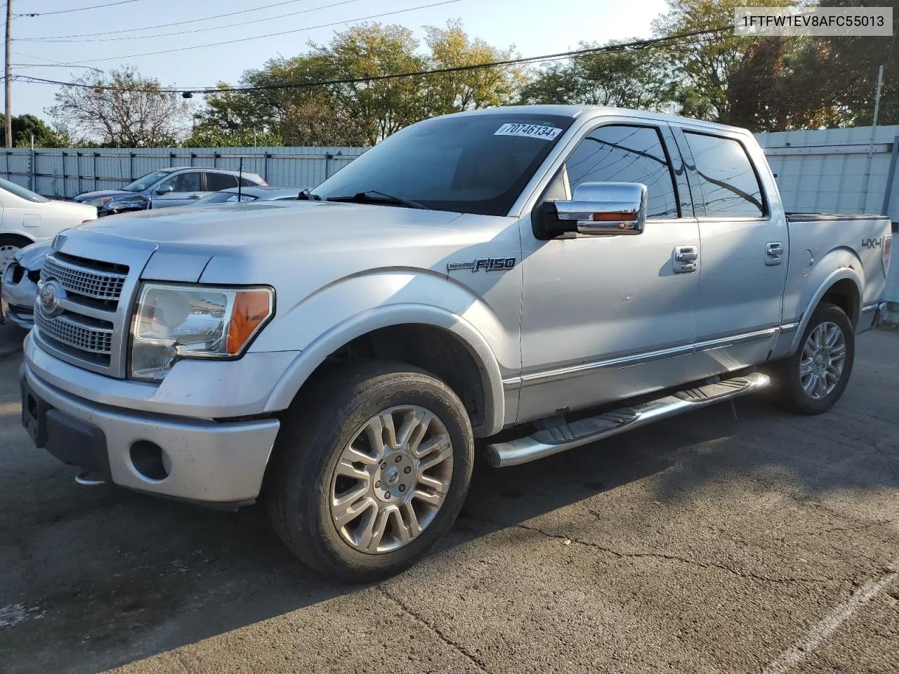 2010 Ford F150 Supercrew VIN: 1FTFW1EV8AFC55013 Lot: 70746134