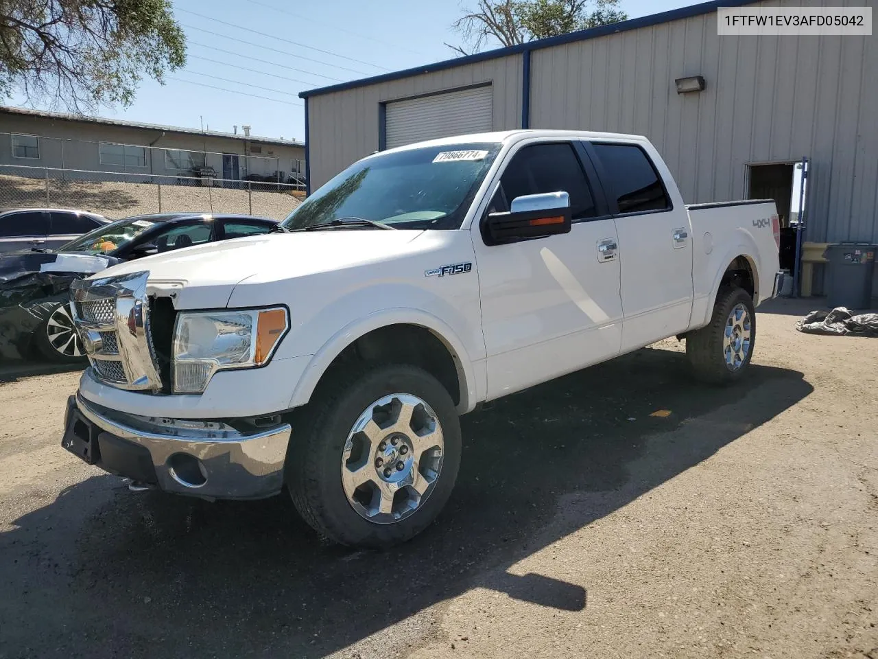 2010 Ford F150 Supercrew VIN: 1FTFW1EV3AFD05042 Lot: 70866774