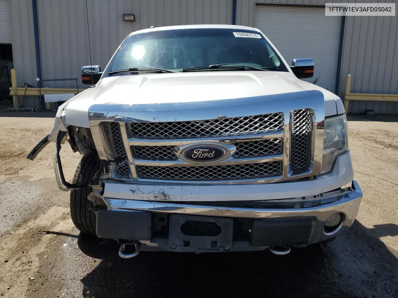 2010 Ford F150 Supercrew VIN: 1FTFW1EV3AFD05042 Lot: 70866774