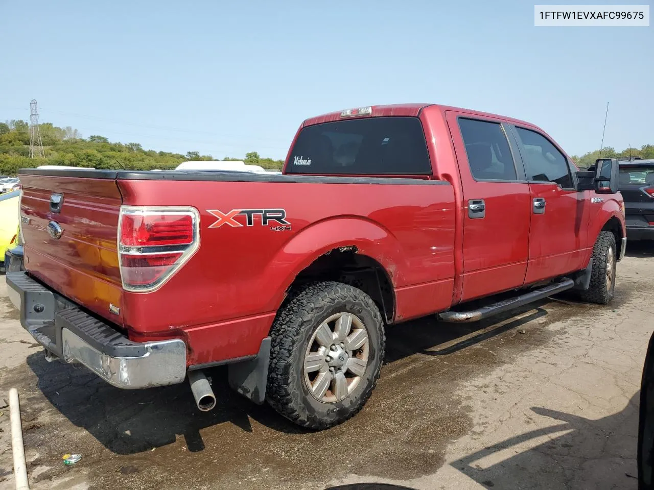 2010 Ford F150 Supercrew VIN: 1FTFW1EVXAFC99675 Lot: 70905754