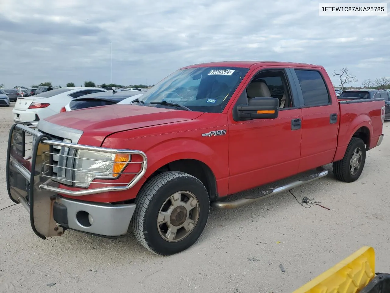 2010 Ford F150 Supercrew VIN: 1FTEW1C87AKA25785 Lot: 70962294