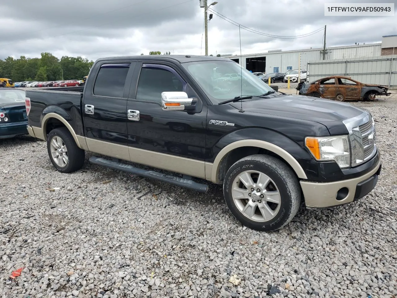 2010 Ford F150 Supercrew VIN: 1FTFW1CV9AFD50943 Lot: 71035754