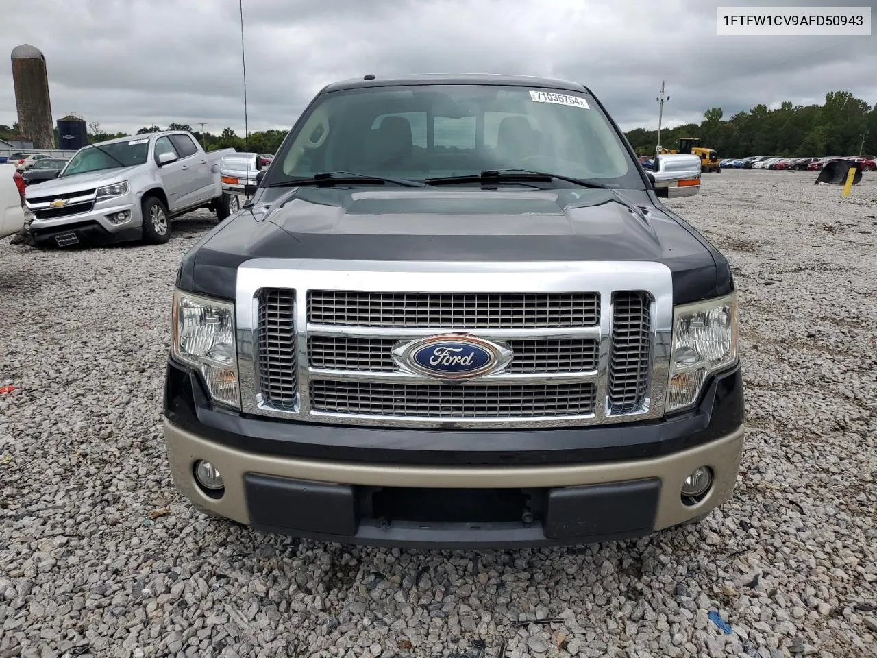 2010 Ford F150 Supercrew VIN: 1FTFW1CV9AFD50943 Lot: 71035754