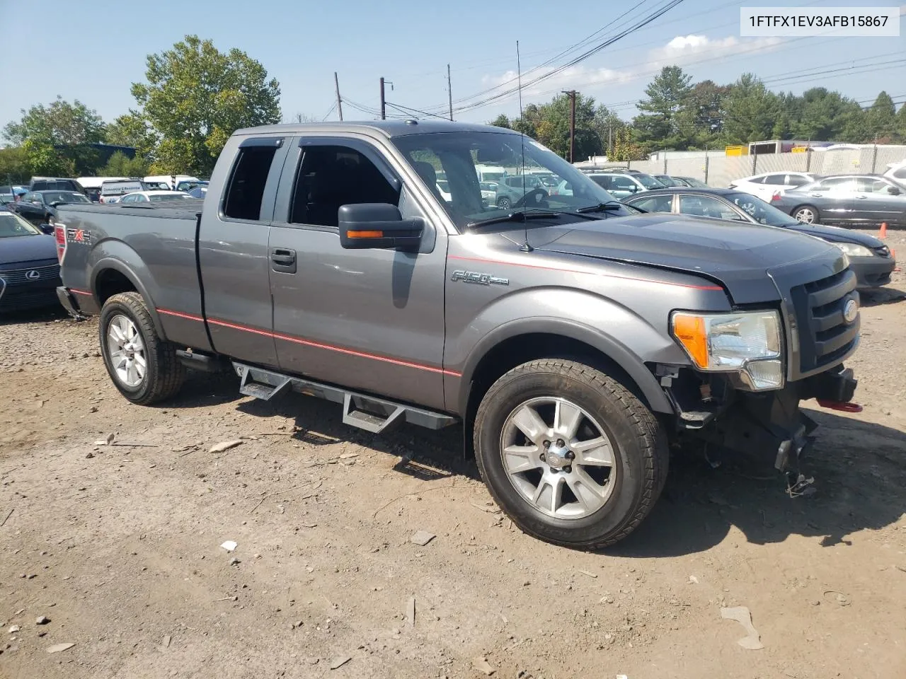 2010 Ford F150 Super Cab VIN: 1FTFX1EV3AFB15867 Lot: 71251674