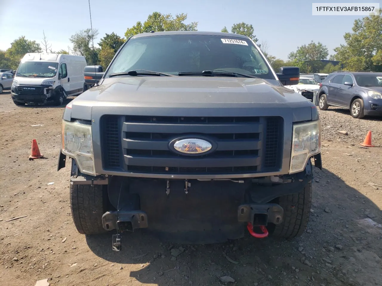 2010 Ford F150 Super Cab VIN: 1FTFX1EV3AFB15867 Lot: 71251674