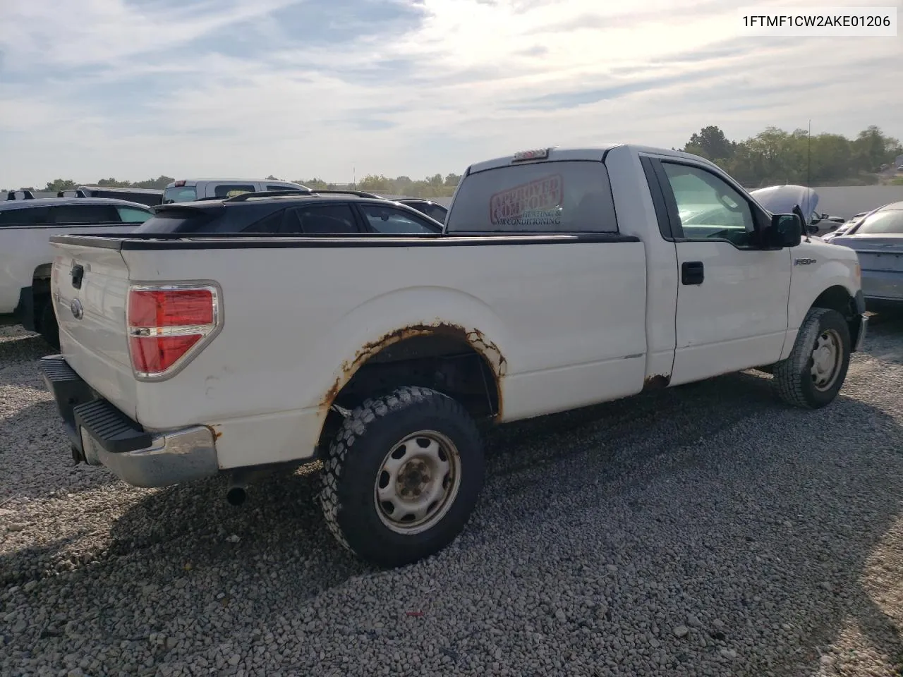 2010 Ford F150 VIN: 1FTMF1CW2AKE01206 Lot: 71259894