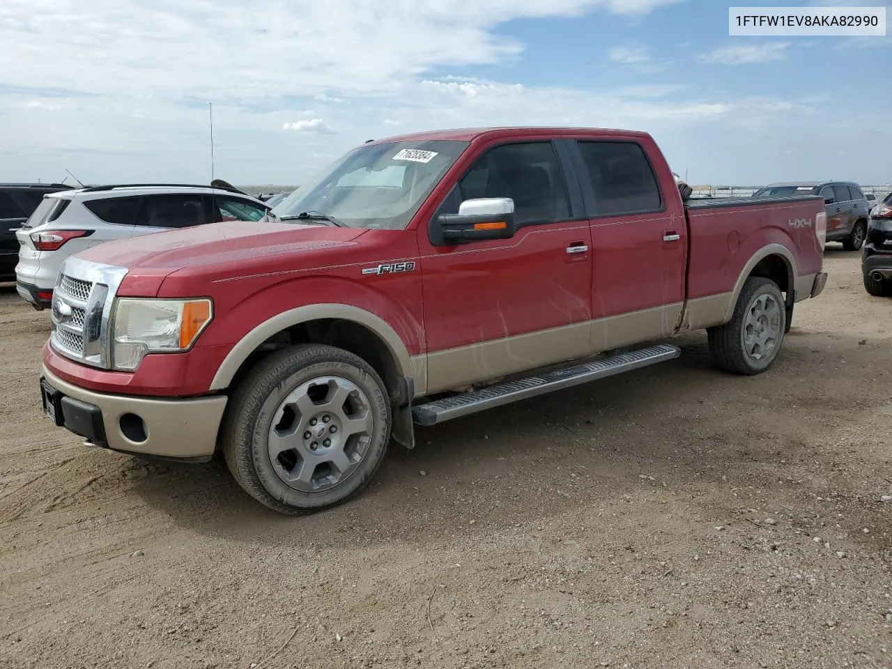 2010 Ford F150 Supercrew VIN: 1FTFW1EV8AKA82990 Lot: 71628384