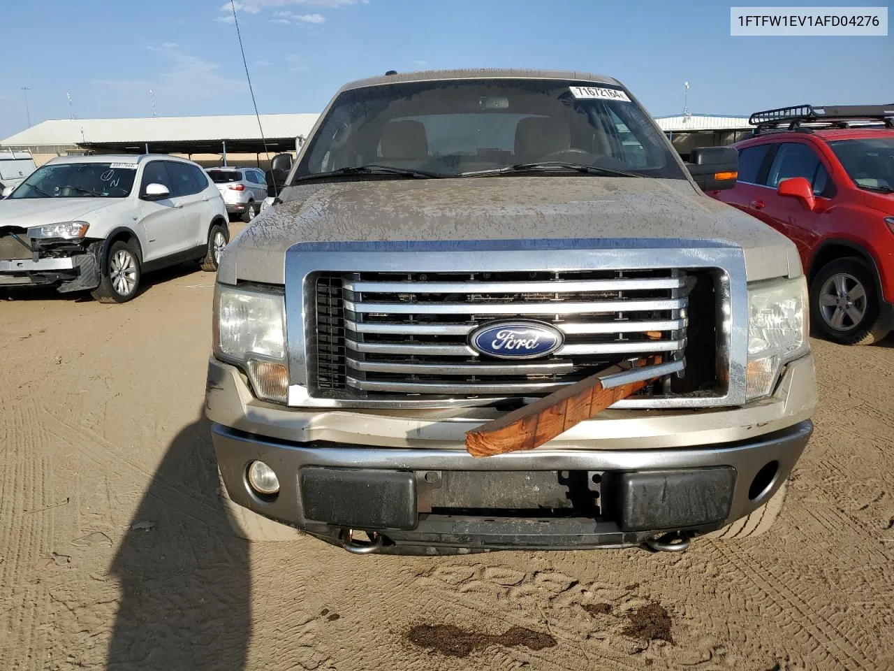 2010 Ford F150 Supercrew VIN: 1FTFW1EV1AFD04276 Lot: 71672164