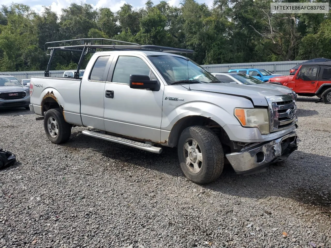 2010 Ford F150 Super Cab VIN: 1FTEX1E86AFC83752 Lot: 71923254