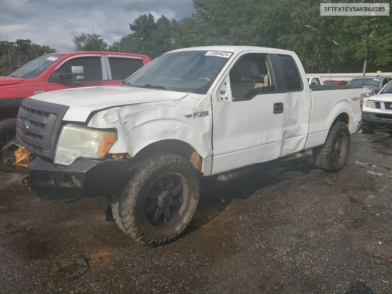 2010 Ford F150 Super Cab VIN: 1FTFX1EV5AKB68285 Lot: 72004624