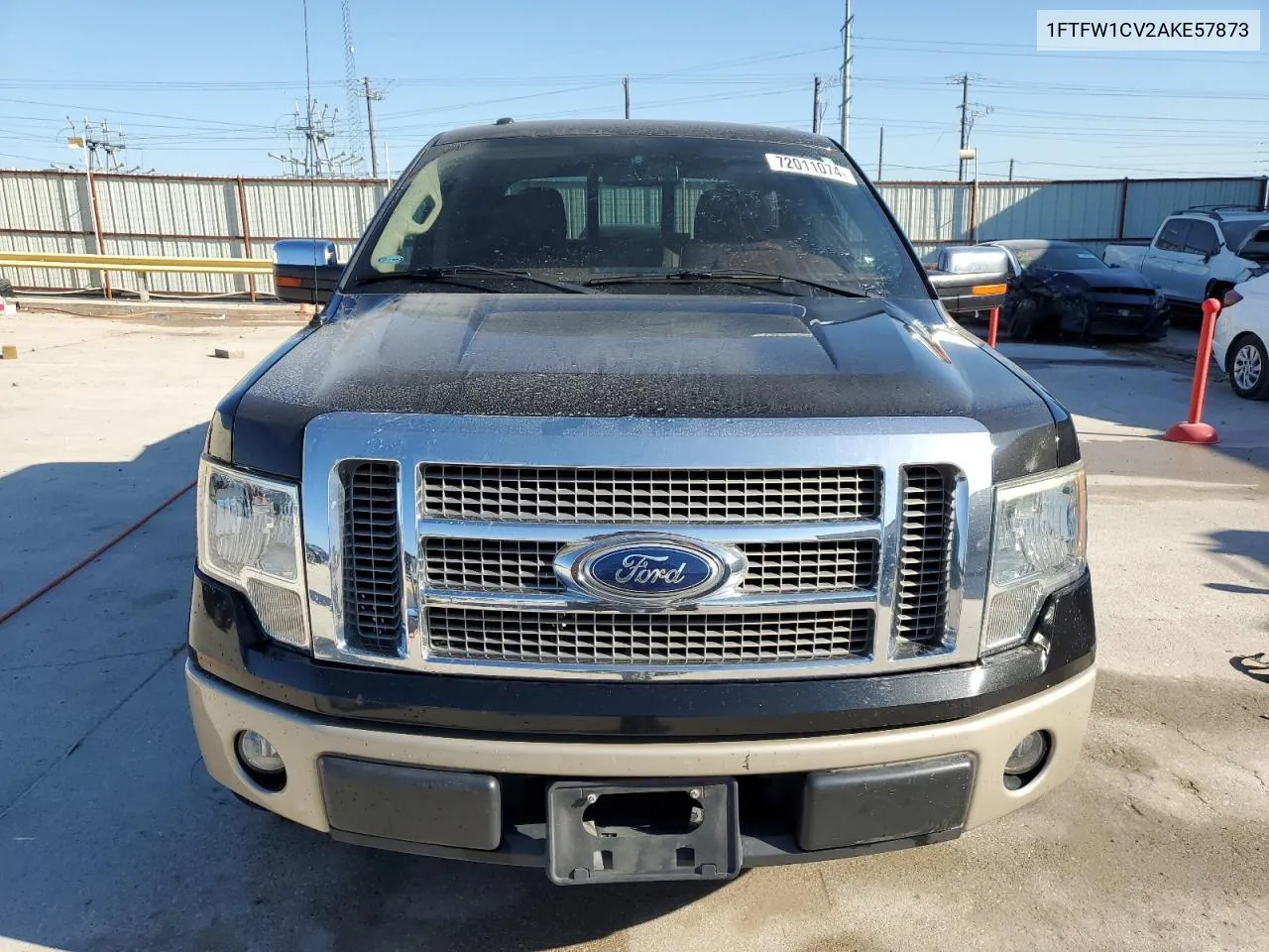 2010 Ford F150 Supercrew VIN: 1FTFW1CV2AKE57873 Lot: 72011074