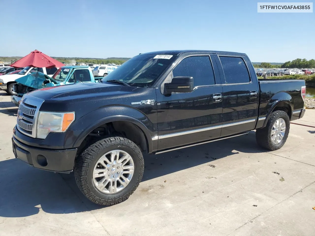 2010 Ford F150 Supercrew VIN: 1FTFW1CV0AFA43855 Lot: 72077014