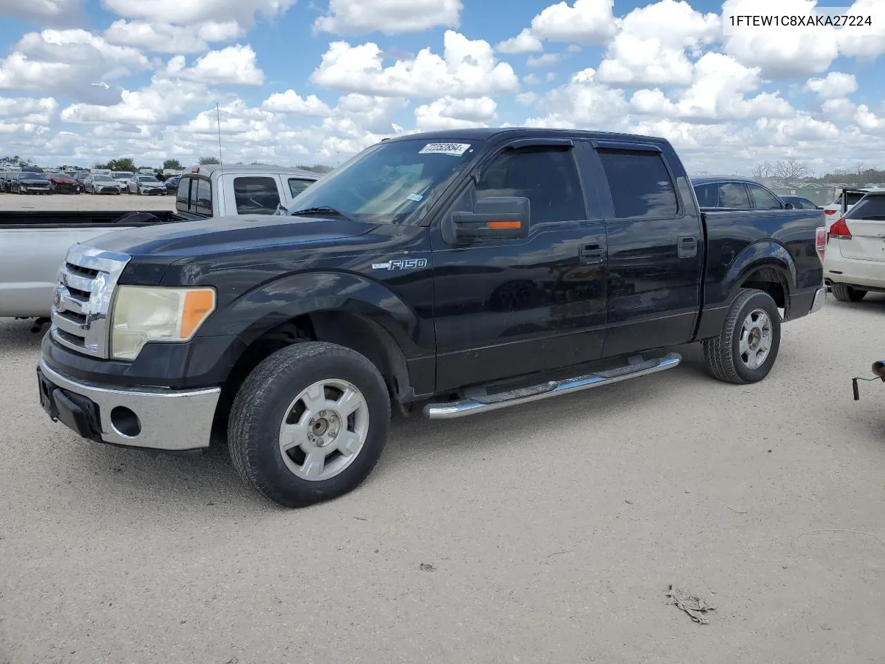 2010 Ford F150 Supercrew VIN: 1FTEW1C8XAKA27224 Lot: 72252854