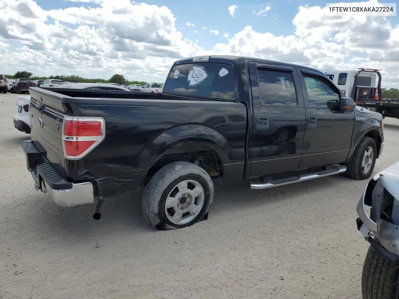 1FTEW1C8XAKA27224 2010 Ford F150 Supercrew