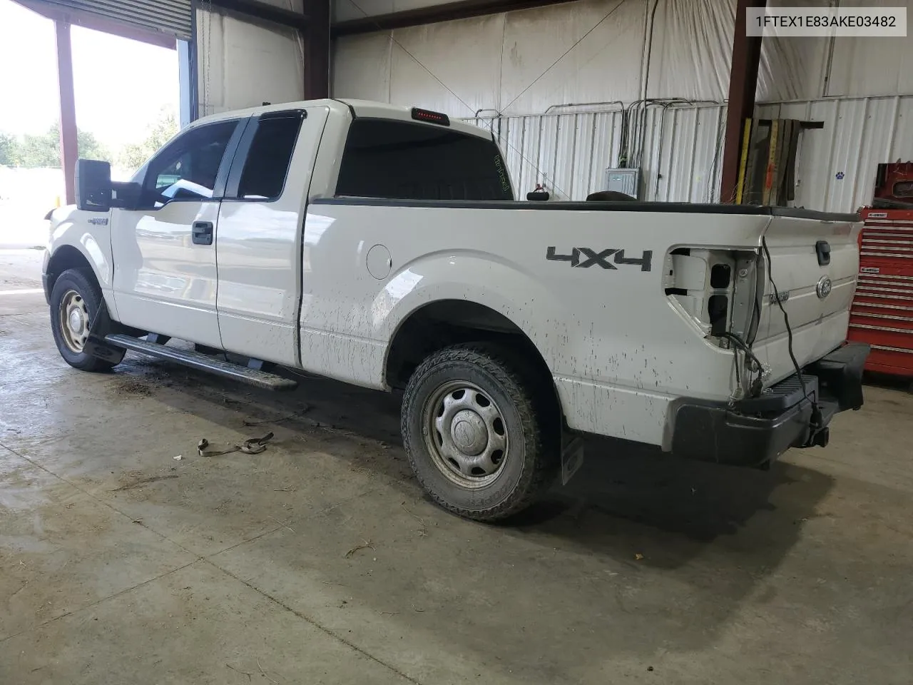 2010 Ford F150 Super Cab VIN: 1FTEX1E83AKE03482 Lot: 72478084