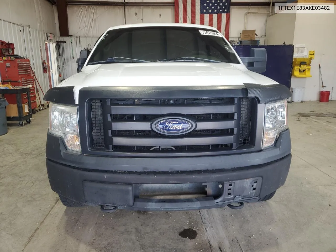 2010 Ford F150 Super Cab VIN: 1FTEX1E83AKE03482 Lot: 72478084