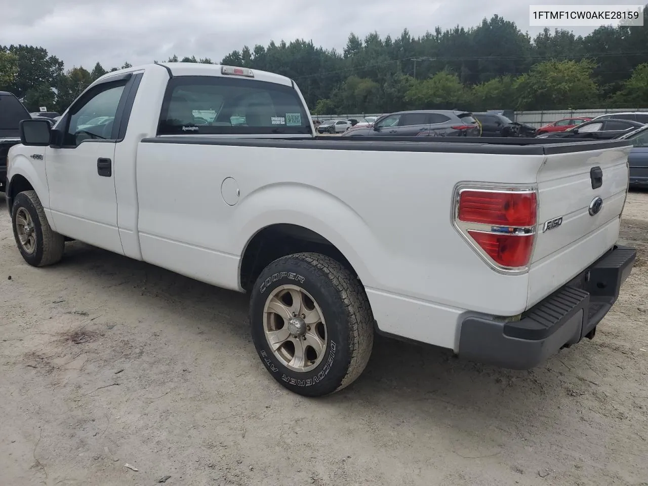 2010 Ford F150 VIN: 1FTMF1CW0AKE28159 Lot: 72533024