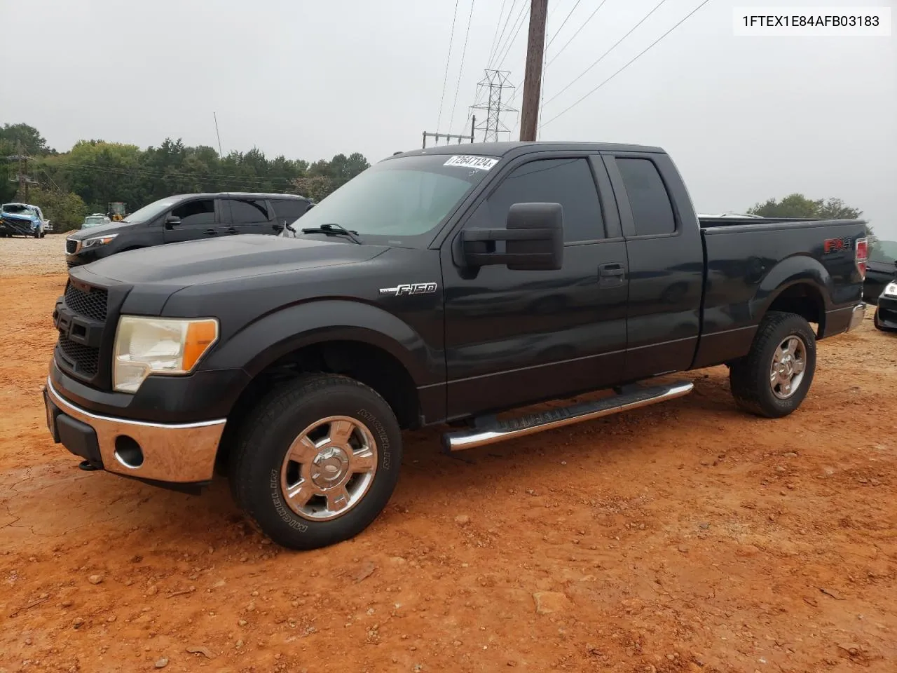 2010 Ford F150 Super Cab VIN: 1FTEX1E84AFB03183 Lot: 72647124