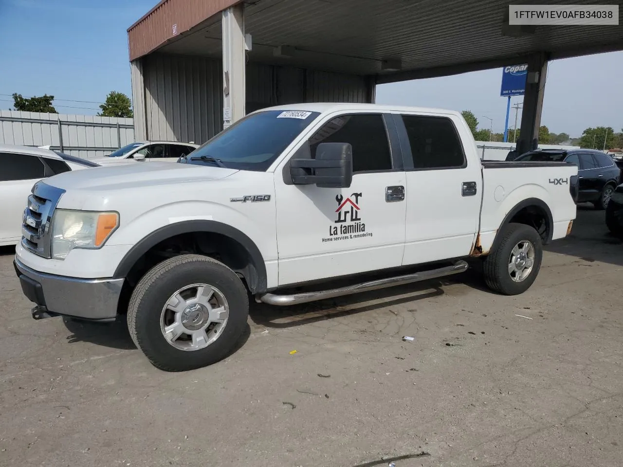 2010 Ford F150 Supercrew VIN: 1FTFW1EV0AFB34038 Lot: 72760534