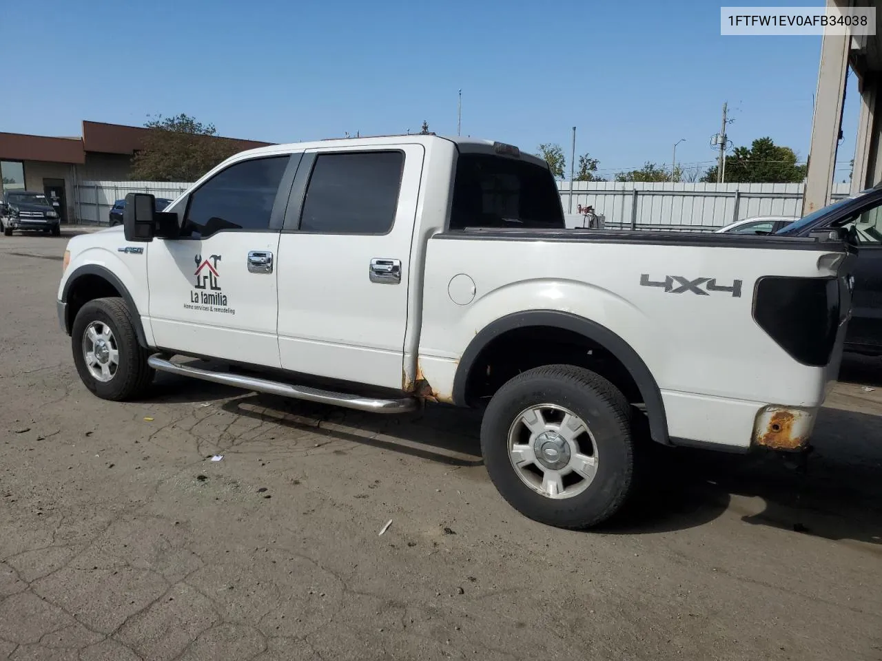 2010 Ford F150 Supercrew VIN: 1FTFW1EV0AFB34038 Lot: 72760534