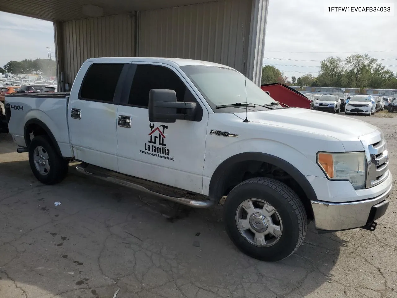 2010 Ford F150 Supercrew VIN: 1FTFW1EV0AFB34038 Lot: 72760534