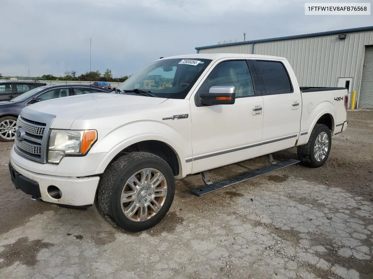 2010 Ford F150 Supercrew VIN: 1FTFW1EV8AFB76568 Lot: 72805354