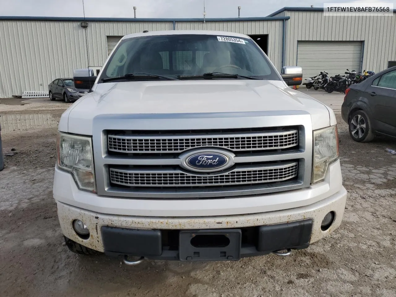 2010 Ford F150 Supercrew VIN: 1FTFW1EV8AFB76568 Lot: 72805354