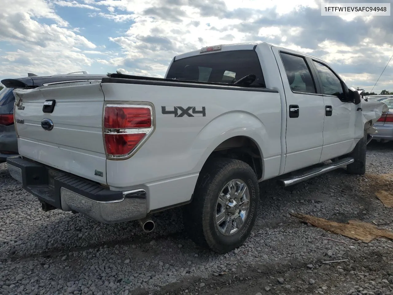 1FTFW1EV5AFC94948 2010 Ford F150 Supercrew