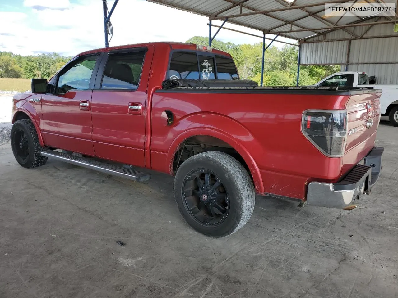 2010 Ford F150 Supercrew VIN: 1FTFW1CV4AFD08776 Lot: 73340574