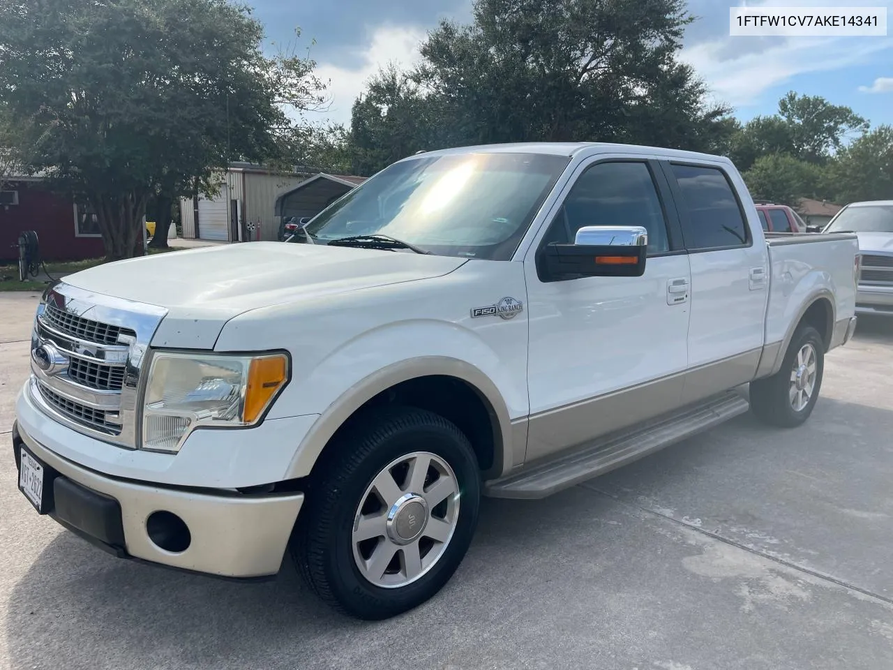 1FTFW1CV7AKE14341 2010 Ford F150 Supercrew