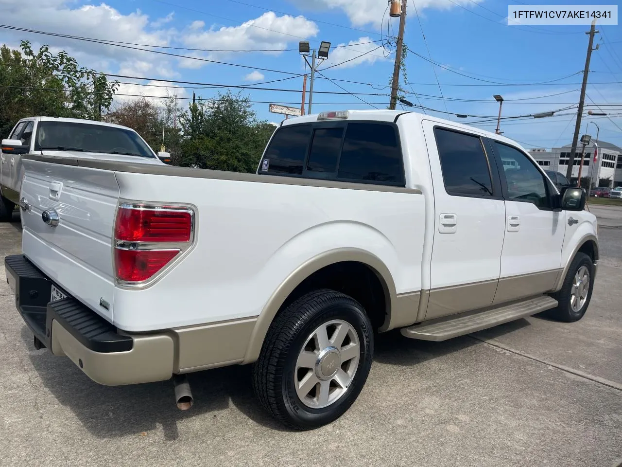 1FTFW1CV7AKE14341 2010 Ford F150 Supercrew