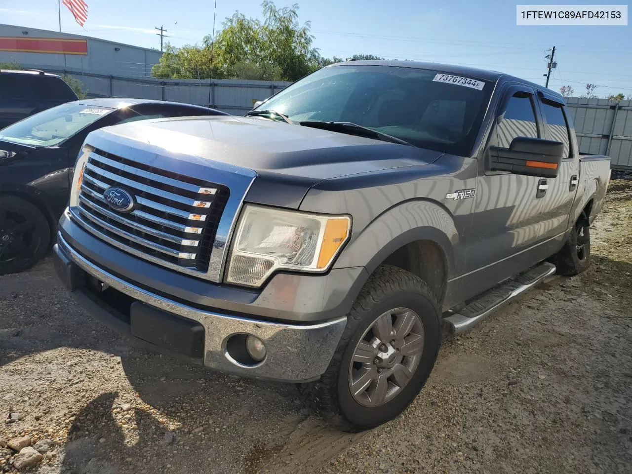 2010 Ford F150 Supercrew VIN: 1FTEW1C89AFD42153 Lot: 73767344