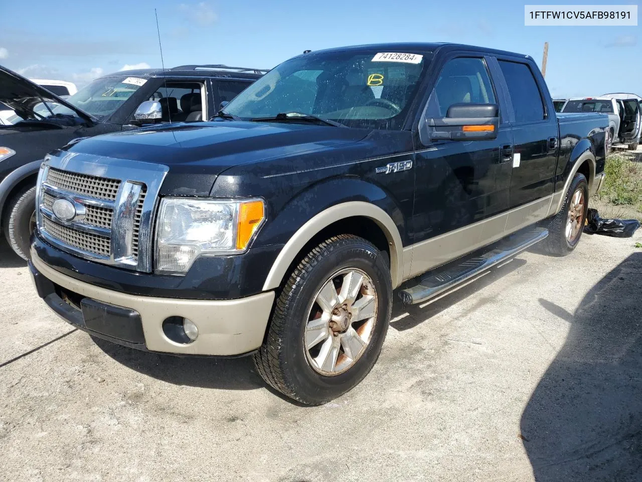 2010 Ford F150 Supercrew VIN: 1FTFW1CV5AFB98191 Lot: 74128284