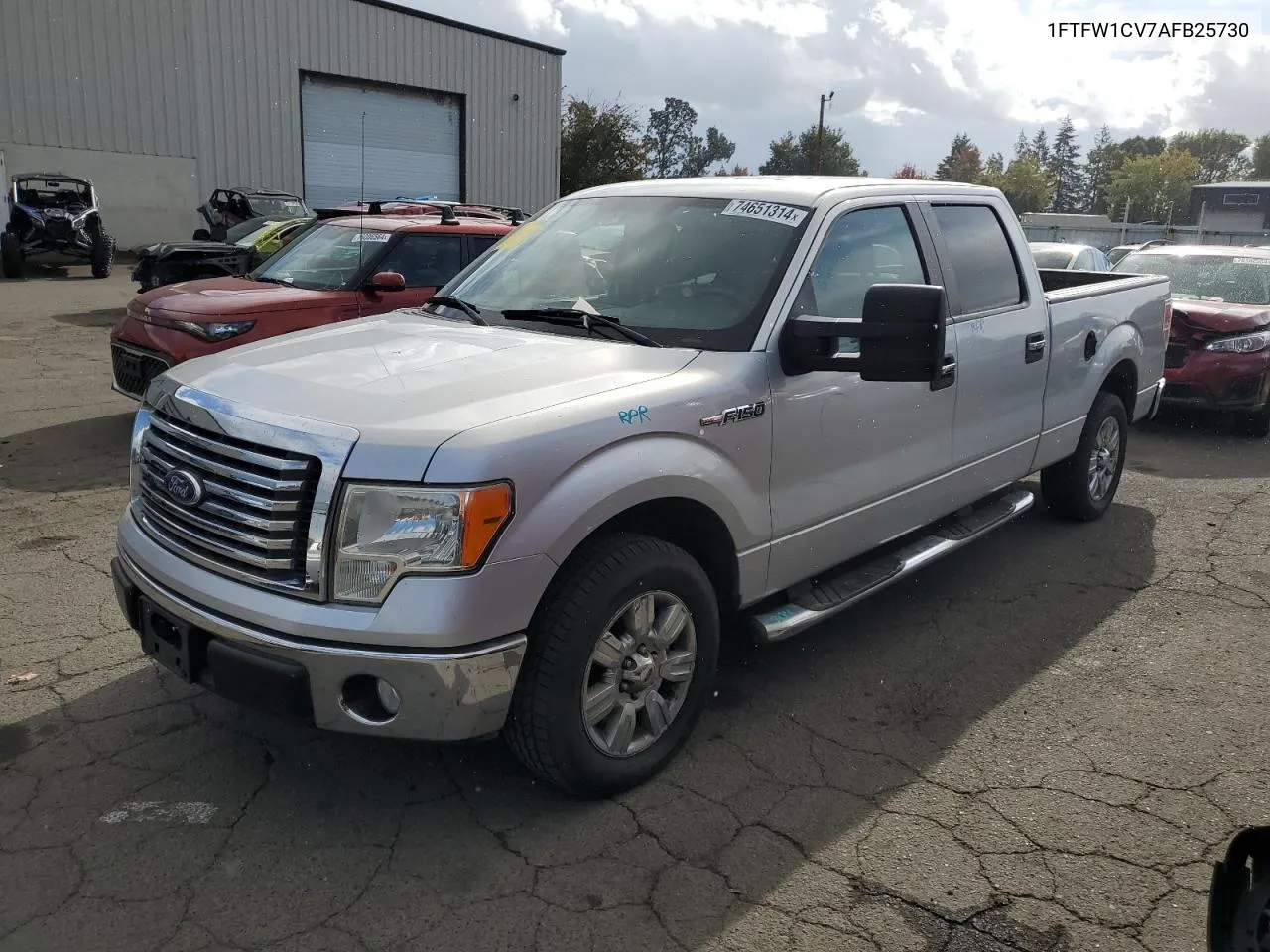 2010 Ford F150 Supercrew VIN: 1FTFW1CV7AFB25730 Lot: 74651314