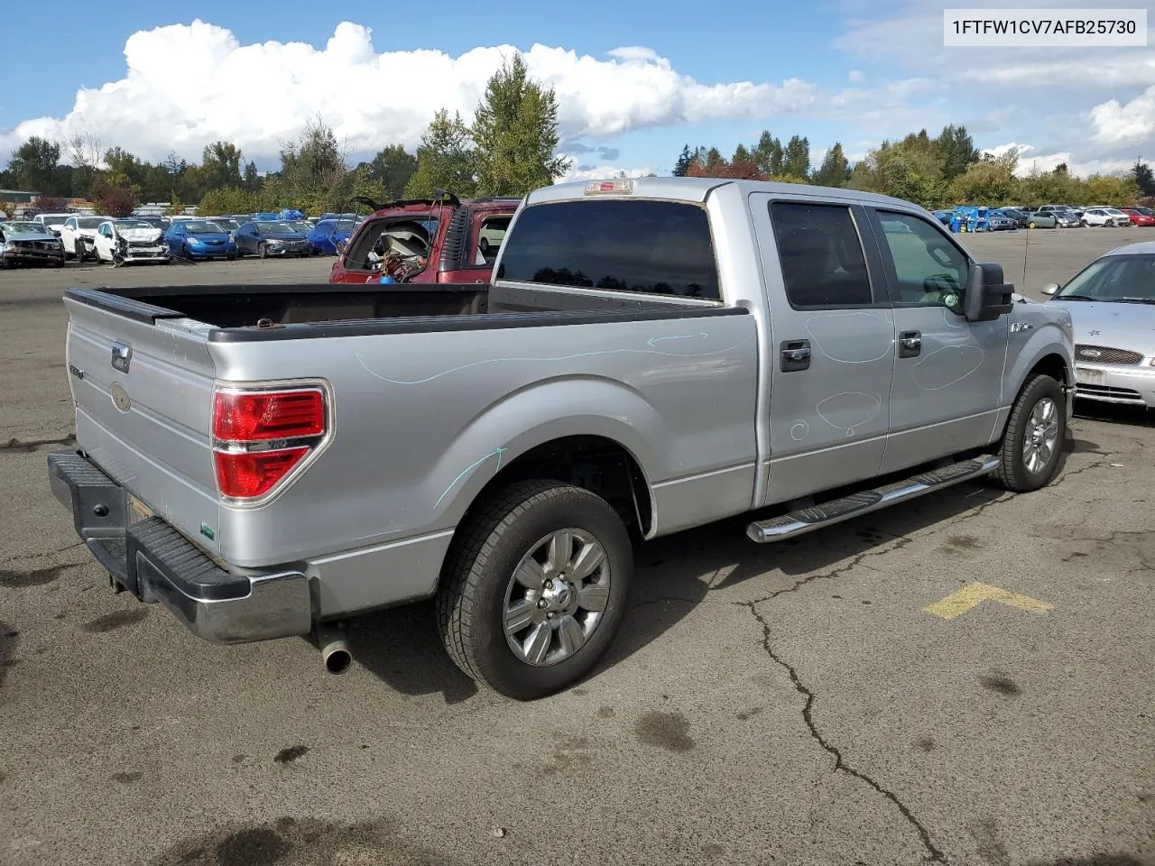 2010 Ford F150 Supercrew VIN: 1FTFW1CV7AFB25730 Lot: 74651314