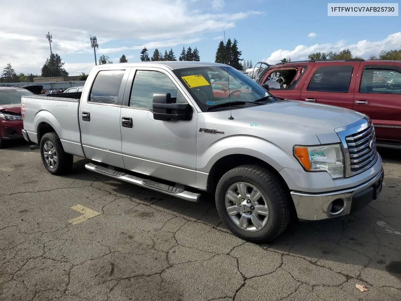 2010 Ford F150 Supercrew VIN: 1FTFW1CV7AFB25730 Lot: 74651314