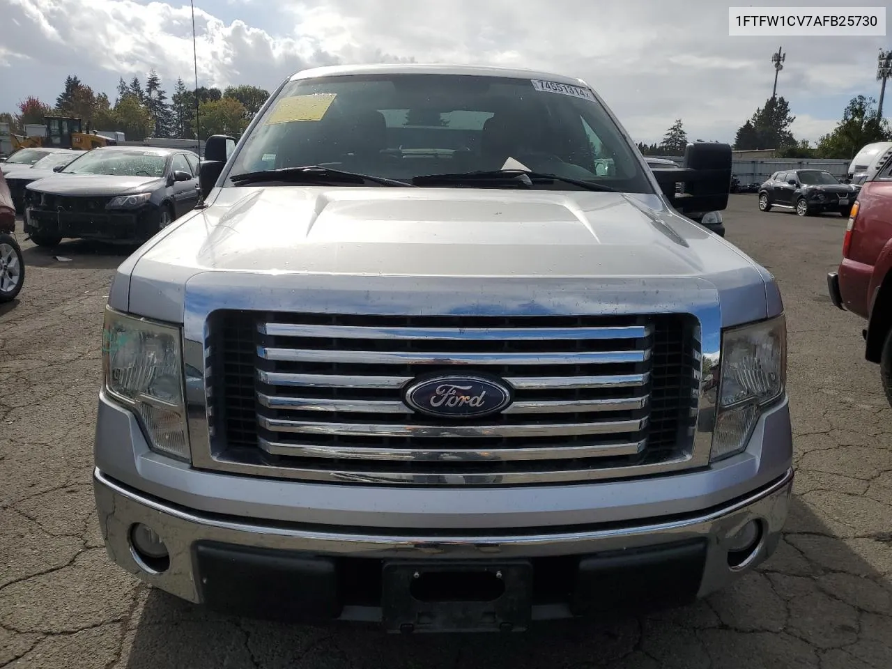 2010 Ford F150 Supercrew VIN: 1FTFW1CV7AFB25730 Lot: 74651314