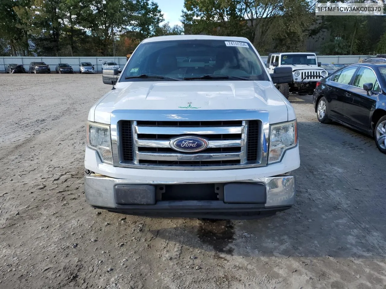 2010 Ford F150 VIN: 1FTMF1CW3AKC08370 Lot: 74748354