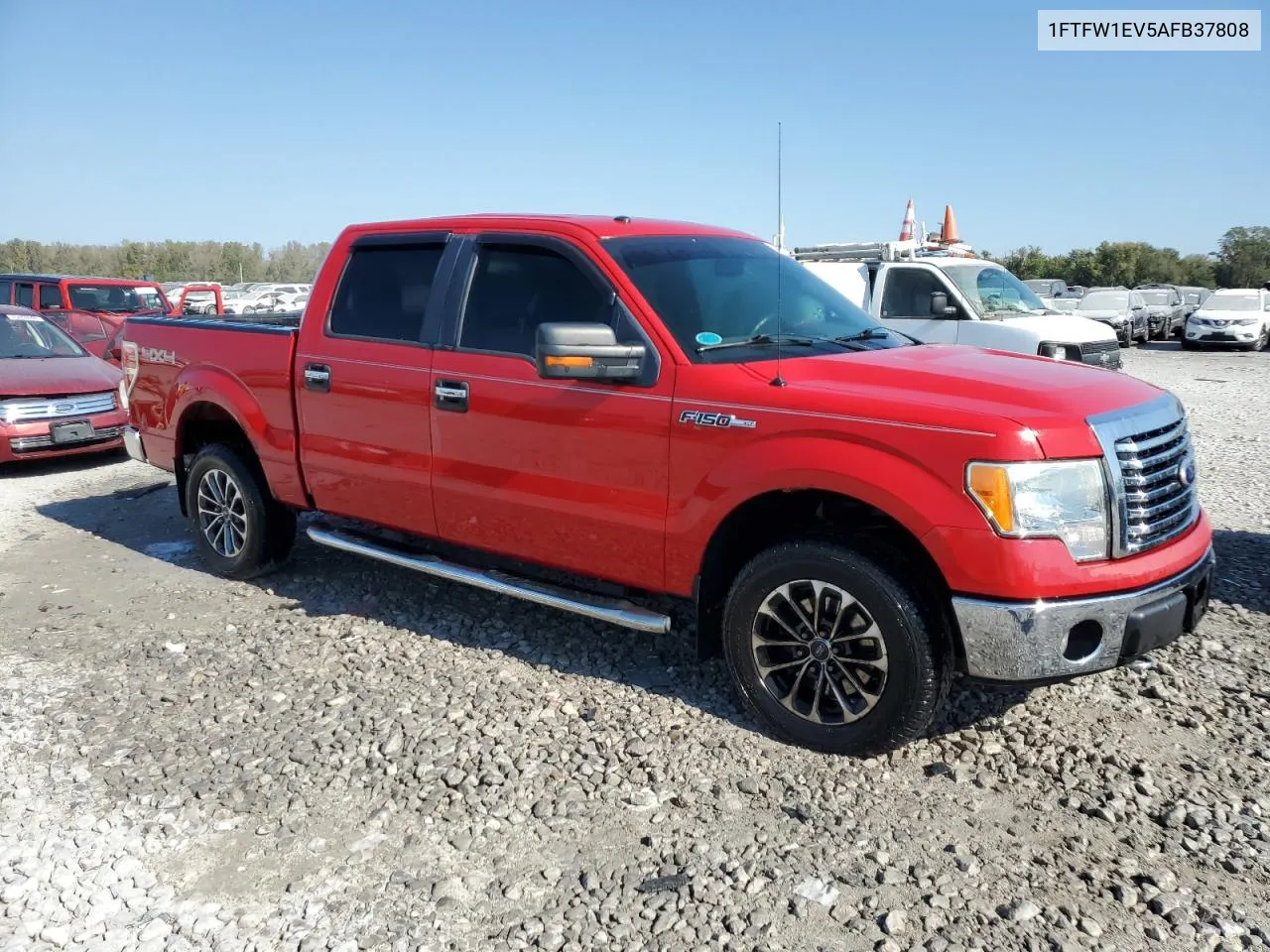 2010 Ford F150 Supercrew VIN: 1FTFW1EV5AFB37808 Lot: 74907944