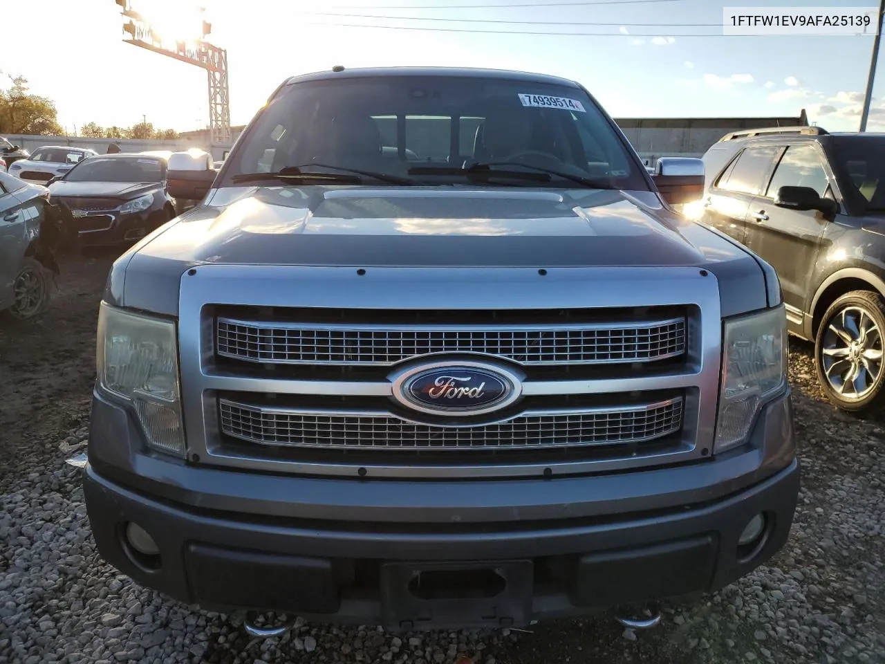 2010 Ford F150 Supercrew VIN: 1FTFW1EV9AFA25139 Lot: 74939514