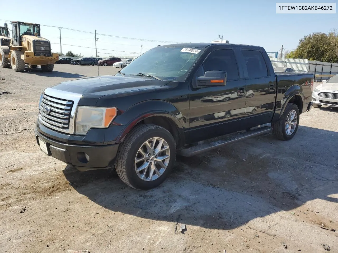 2010 Ford F150 Supercrew VIN: 1FTEW1C82AKB46272 Lot: 75040874