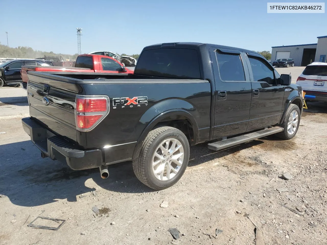 2010 Ford F150 Supercrew VIN: 1FTEW1C82AKB46272 Lot: 75040874