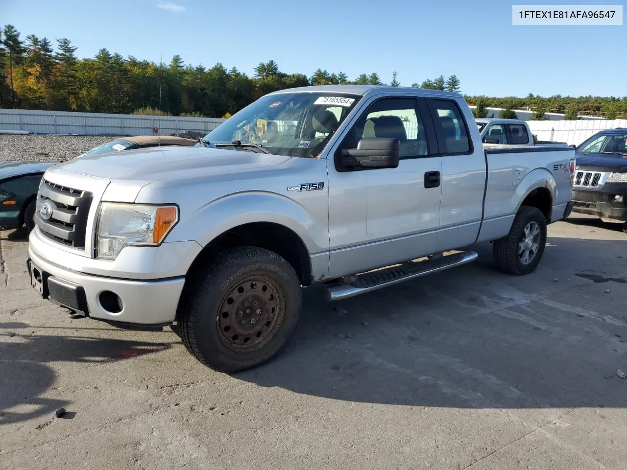 2010 Ford F150 Super Cab VIN: 1FTEX1E81AFA96547 Lot: 75165554