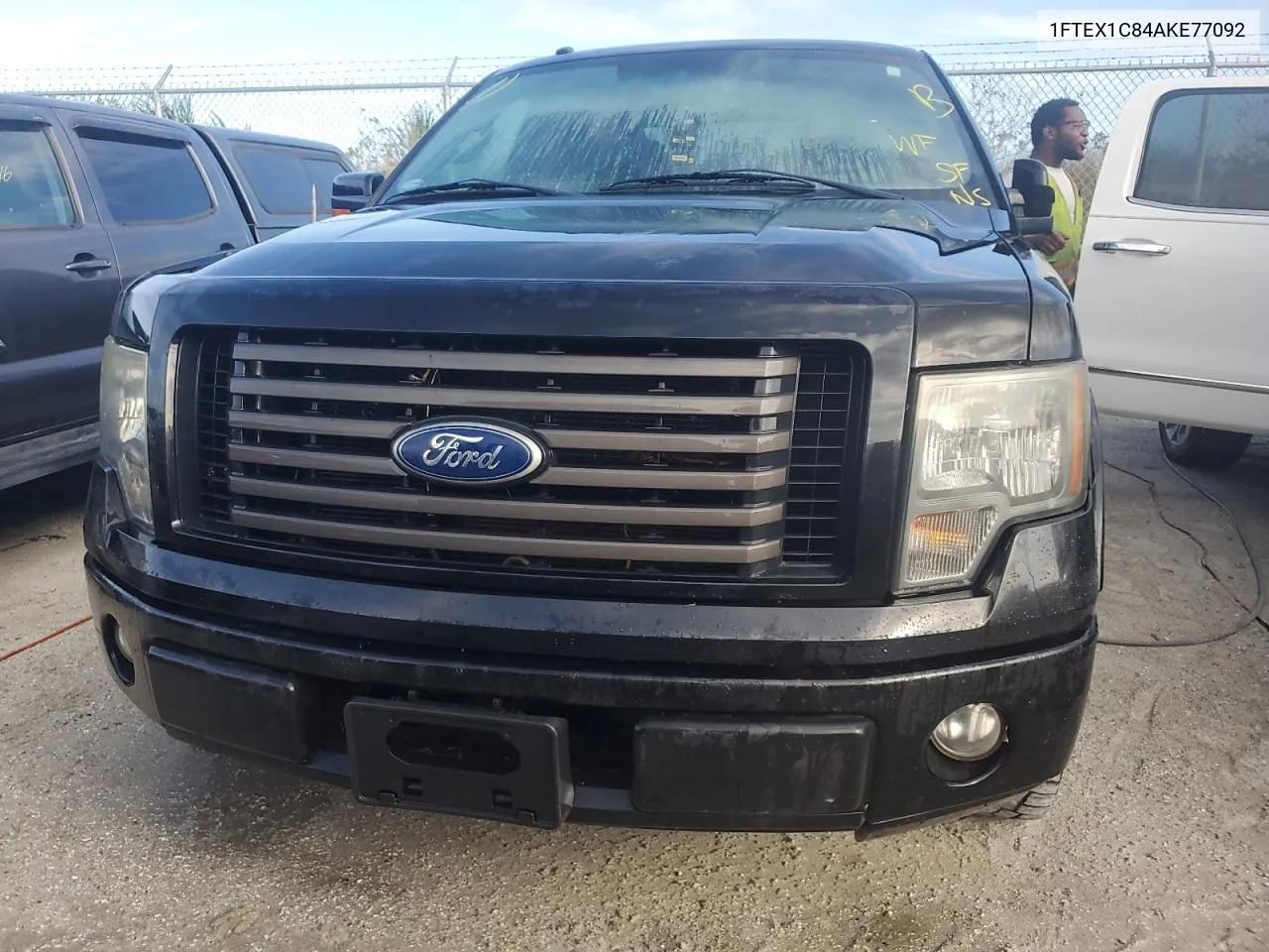 2010 Ford F150 Super Cab VIN: 1FTEX1C84AKE77092 Lot: 76257454