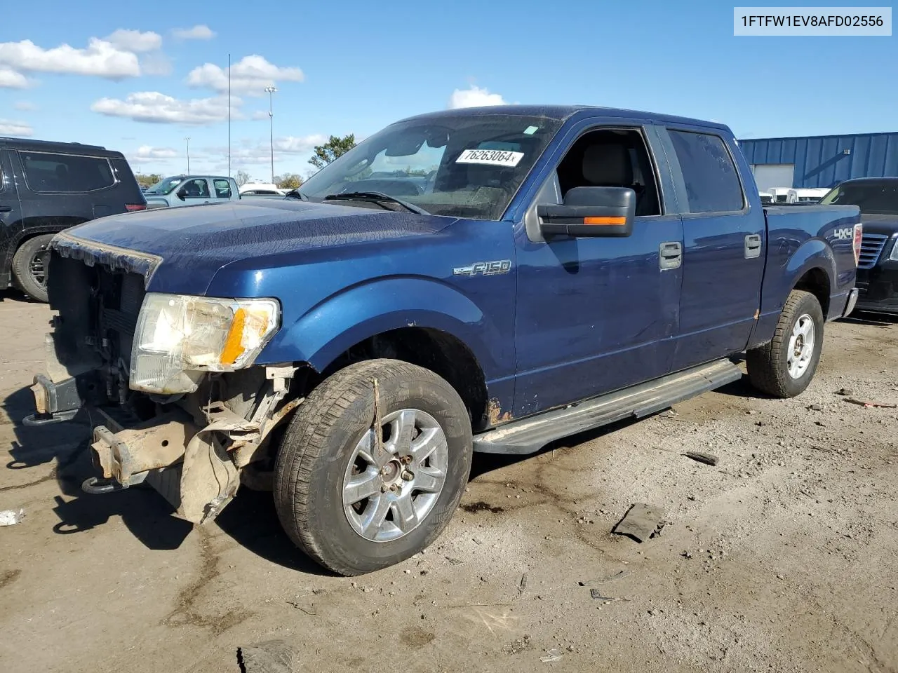 2010 Ford F150 Supercrew VIN: 1FTFW1EV8AFD02556 Lot: 76263064