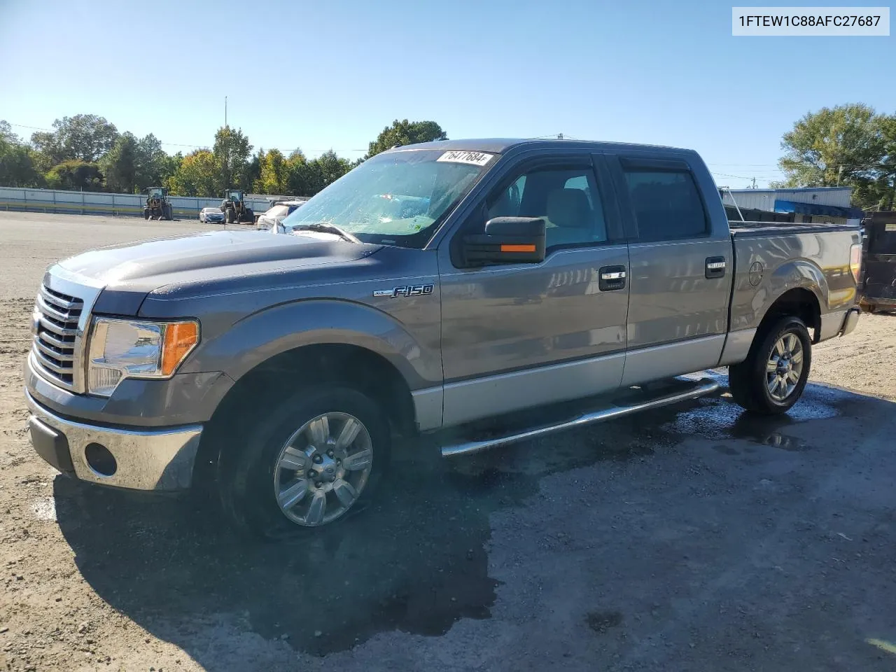 2010 Ford F150 Supercrew VIN: 1FTEW1C88AFC27687 Lot: 76477684