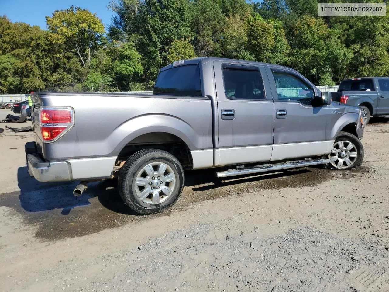 2010 Ford F150 Supercrew VIN: 1FTEW1C88AFC27687 Lot: 76477684