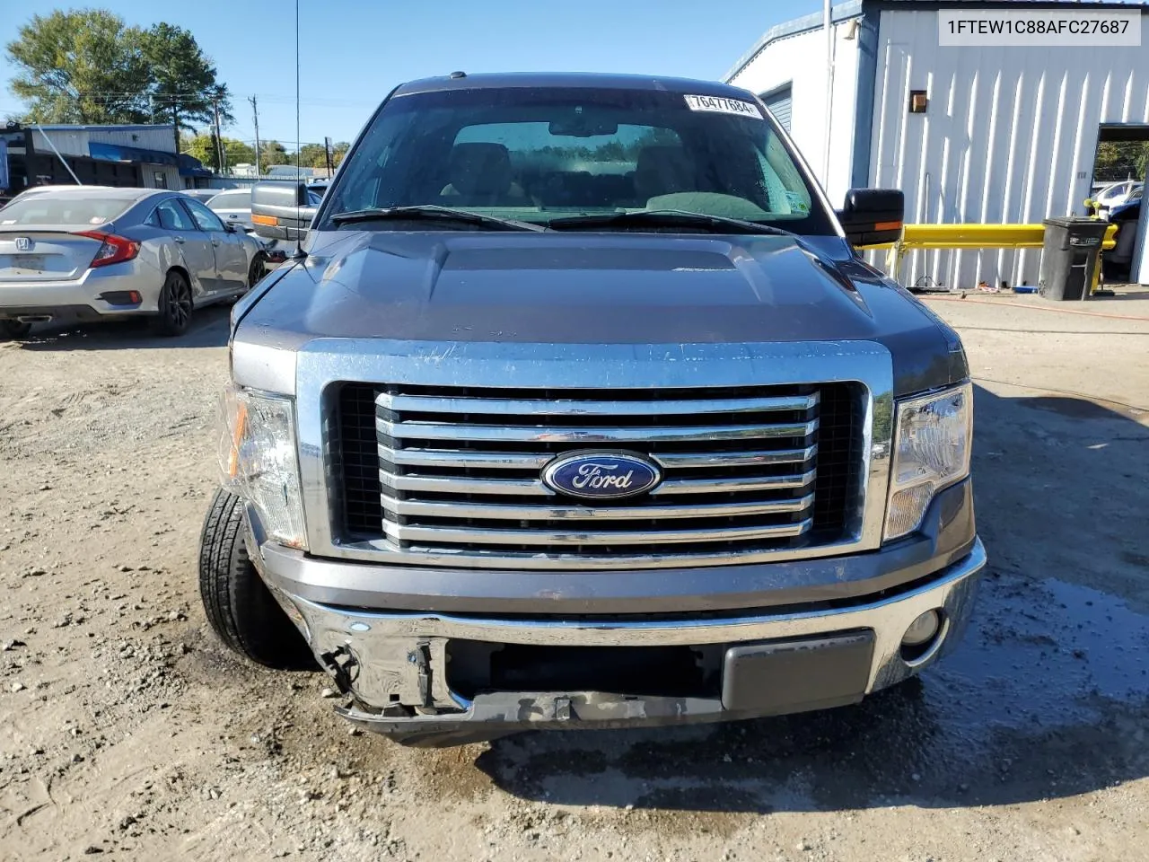 2010 Ford F150 Supercrew VIN: 1FTEW1C88AFC27687 Lot: 76477684