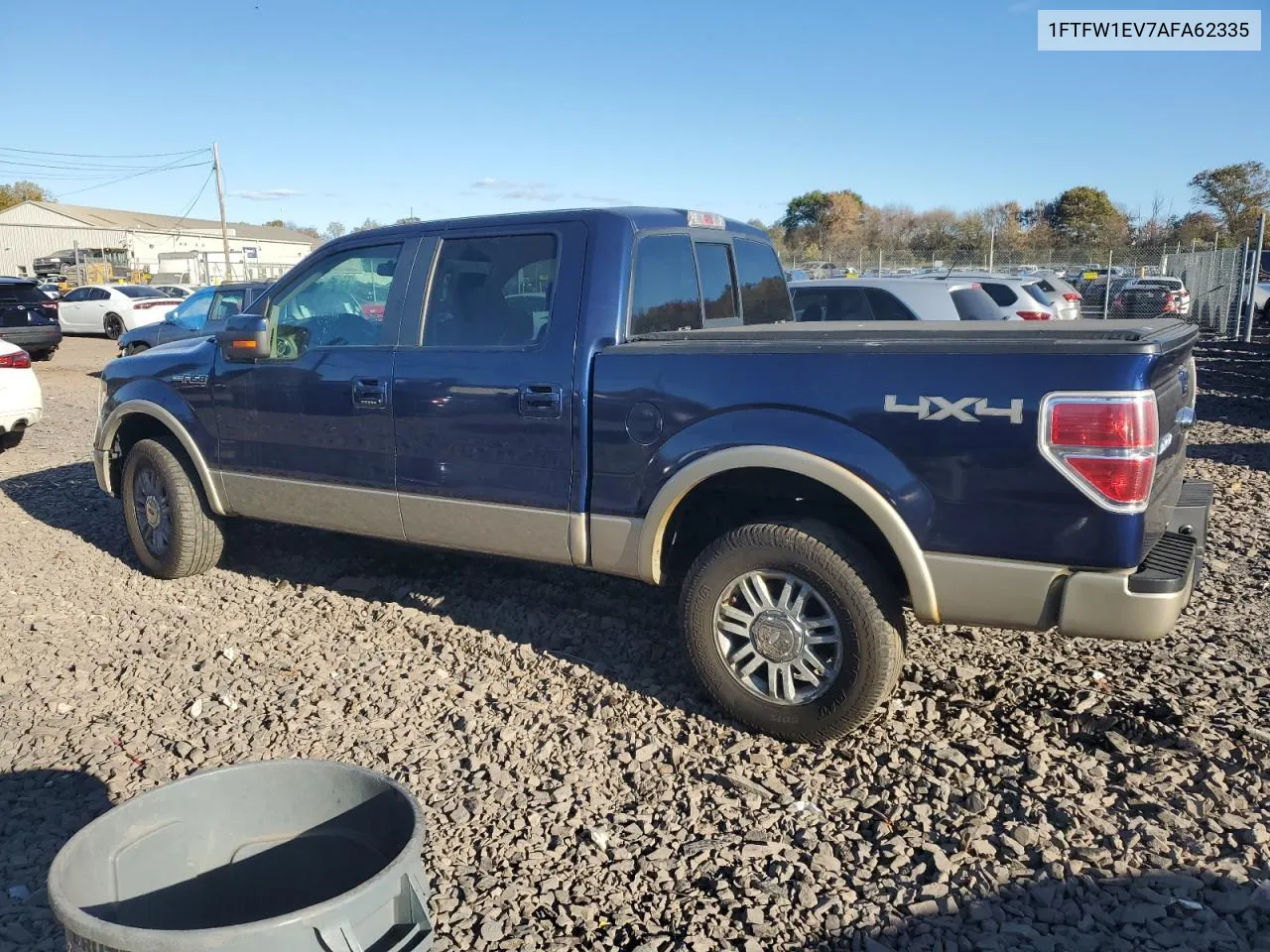 2010 Ford F150 Supercrew VIN: 1FTFW1EV7AFA62335 Lot: 76491224