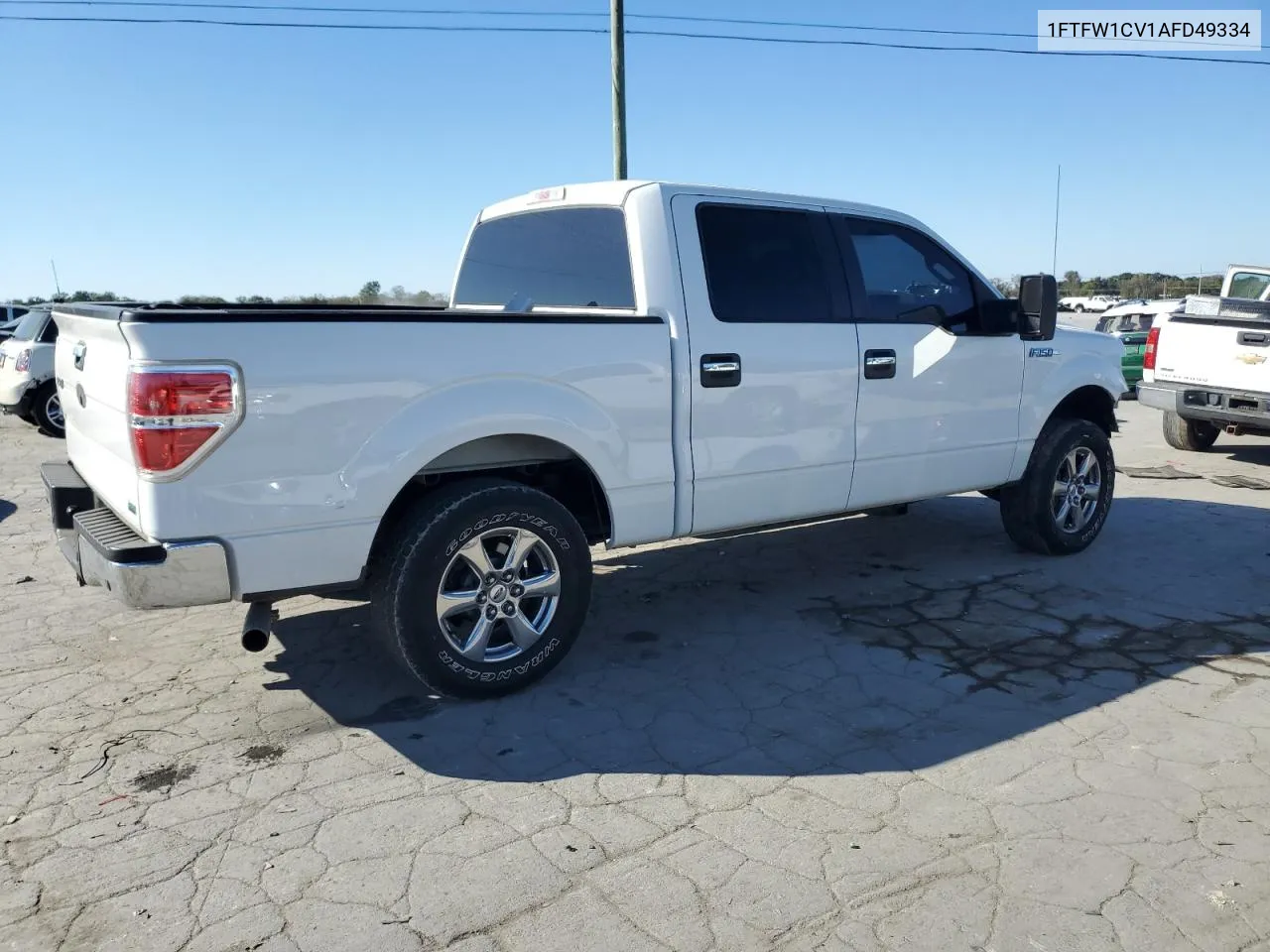 2010 Ford F150 Supercrew VIN: 1FTFW1CV1AFD49334 Lot: 76769774